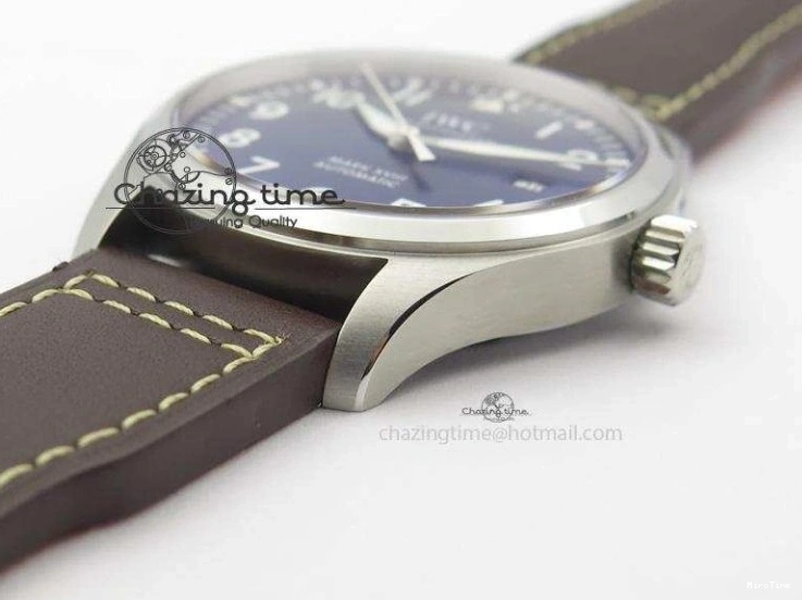 MIROTIME 0121 Mark XVIII Le Petit Prince IW327004 SS Mk Maker Best Edition Blue Dial On Brown Leather Strap A TimelessDesign 7296